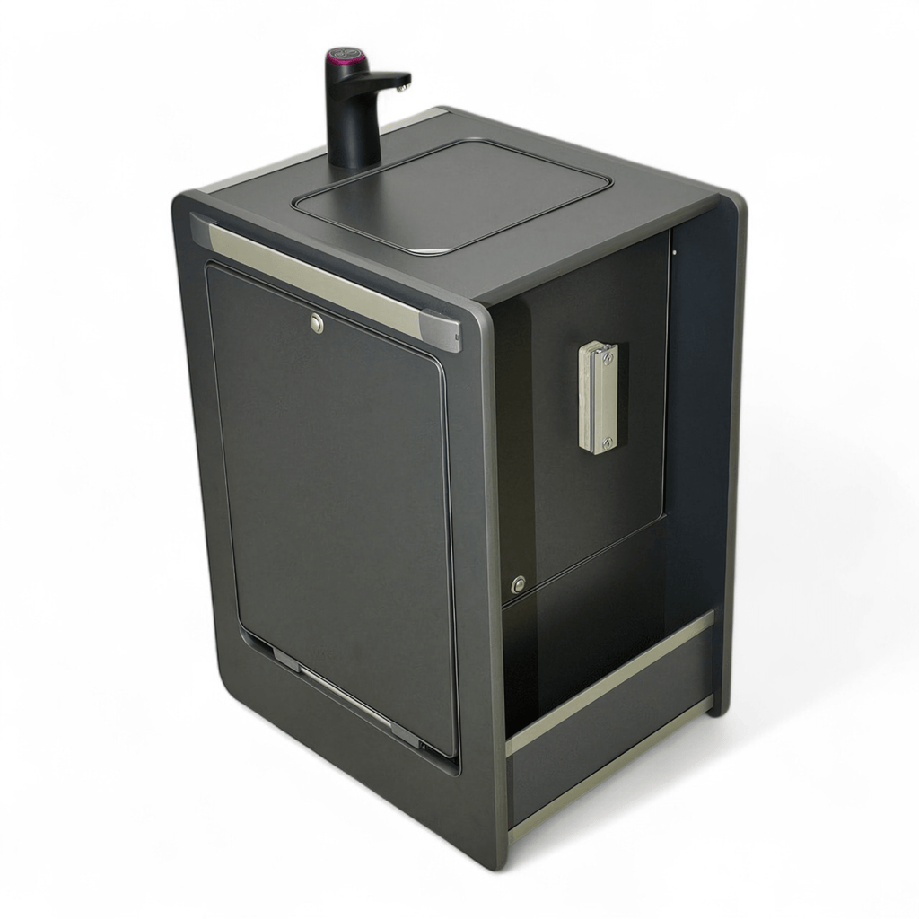 NEW Vangear Mini - Pod 3.0 Campervan Kitchen Pod - Carbon Grey (Fully assembled) - Vangear - EU
