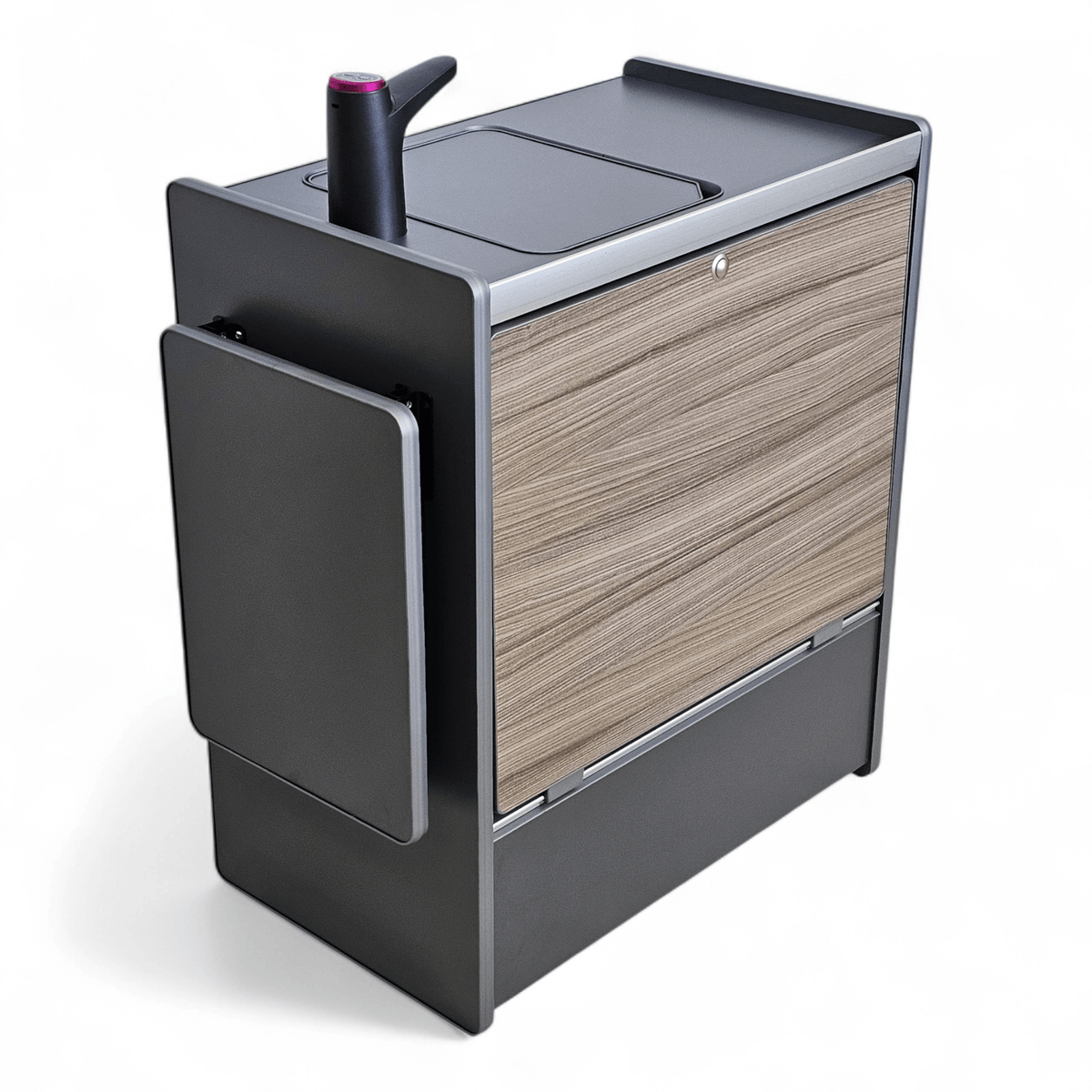 NEW Vangear Nano - Pod 3.0 campervan kitchen - Grey with Driftwood door (self - assembly kit) - Vangear - EU