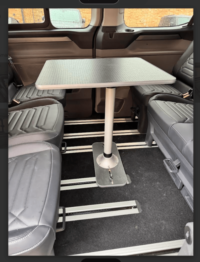 NEW VW T7 Caravelle - Ford Tourneo - Vangear campervan table & stand - Vangear - EU