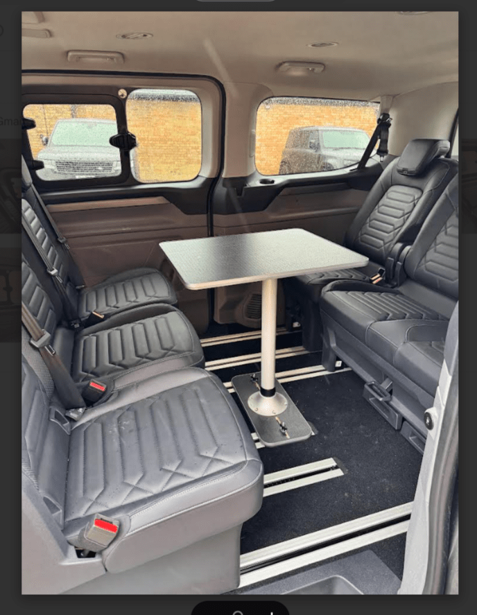 NEW VW T7 Caravelle - Ford Tourneo - Vangear campervan table & stand - Vangear - EU