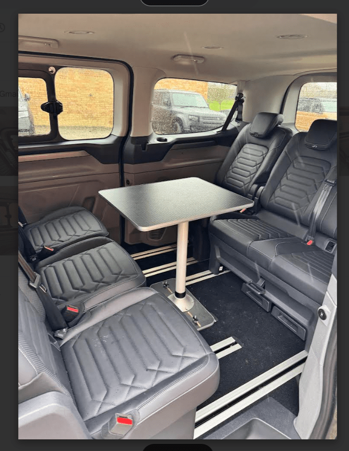 NEW VW T7 Caravelle - Ford Tourneo - Vangear campervan table & stand - Vangear - EU