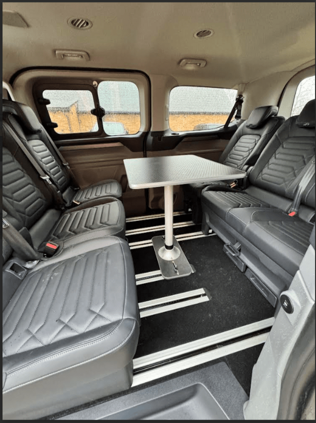 NEW VW T7 Caravelle - Ford Tourneo - Vangear campervan table & stand - Vangear - EU