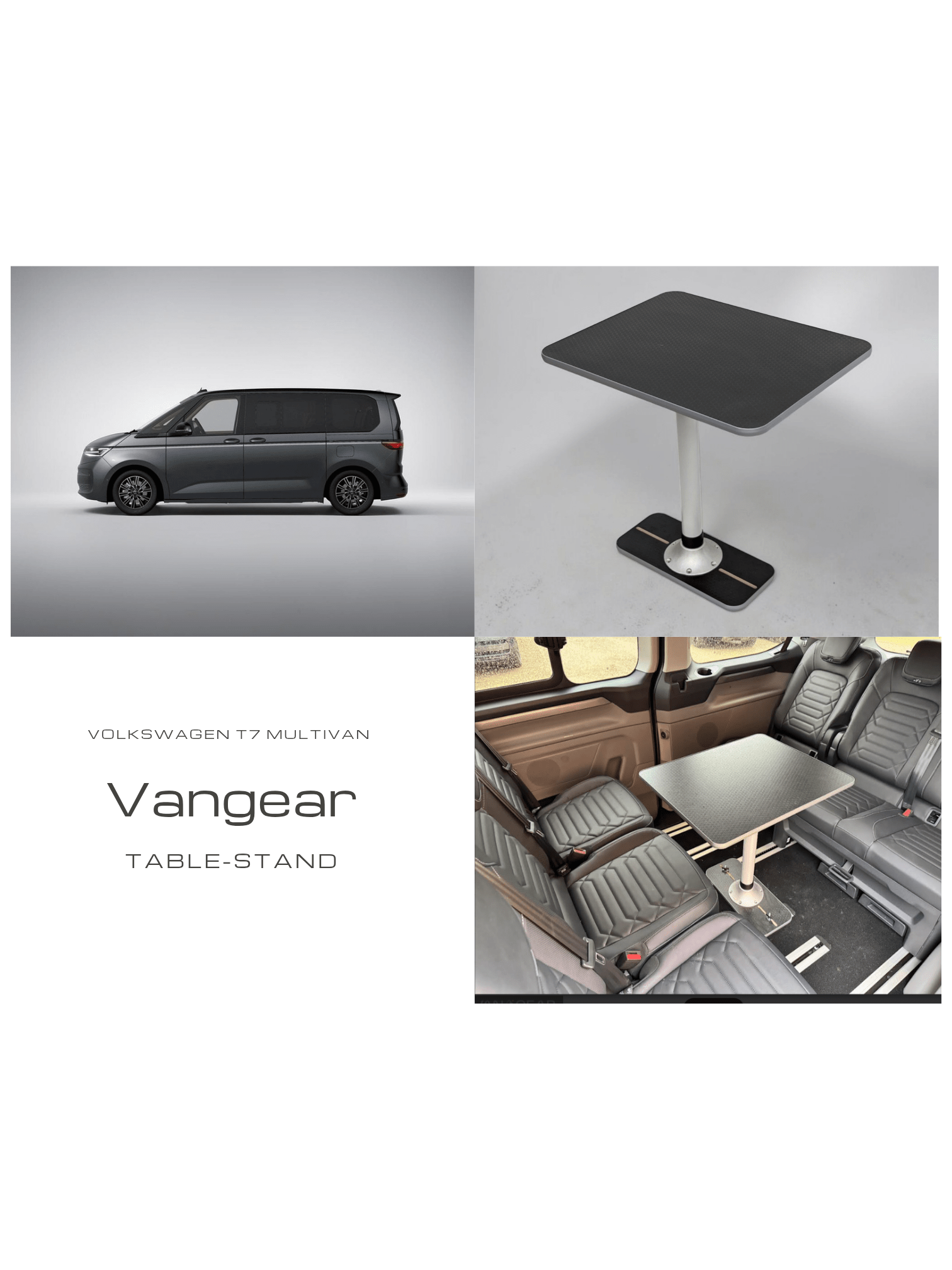 NEW VW T7 Multivan - California - Vangear campervan table & stand - Vangear-EU