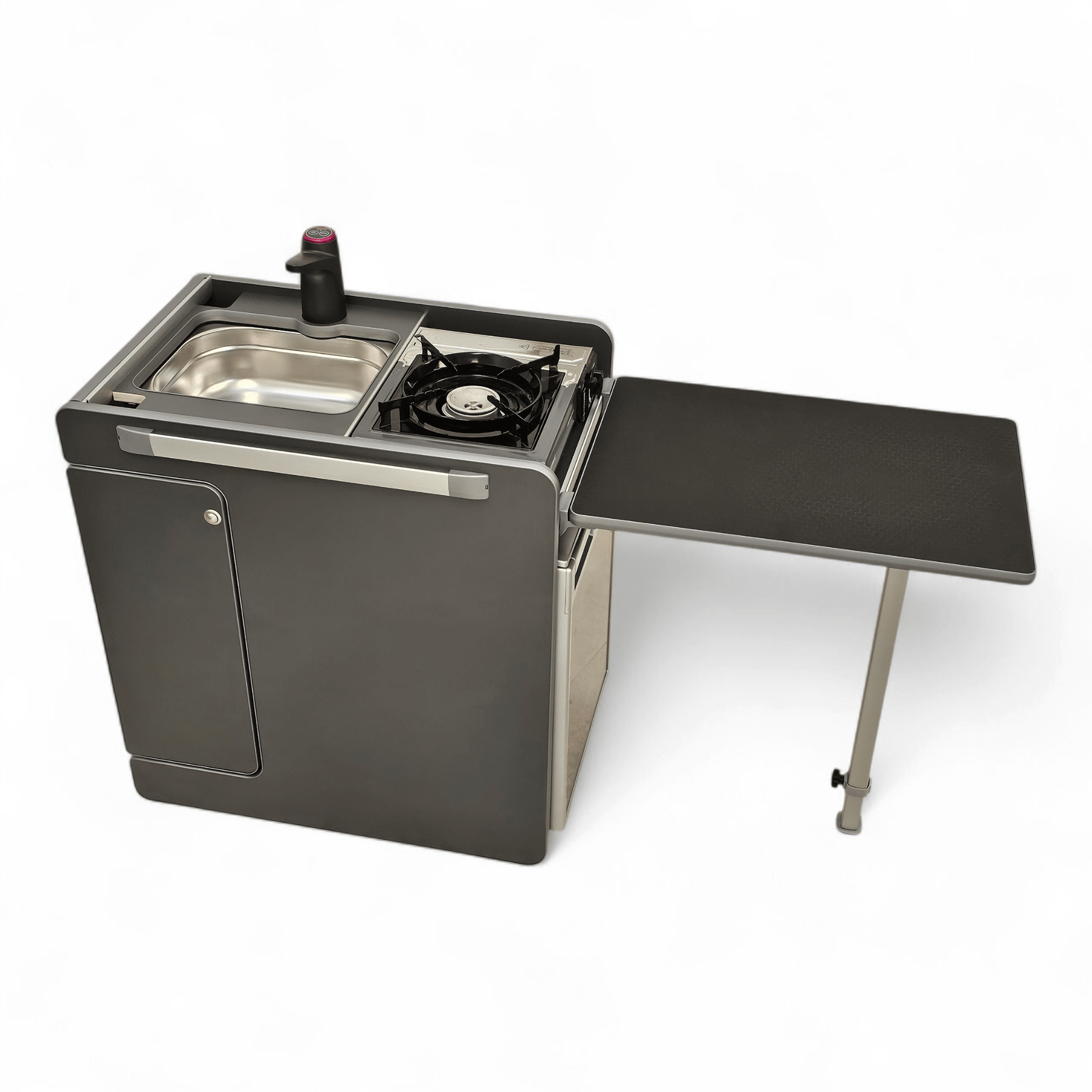 Vangear CRX - Pod 2.3 (OLD SHAPE) Campervan Pod (Fridge NOT included) Carbon Grey (fully assembled) (Copy) - Vangear - EU