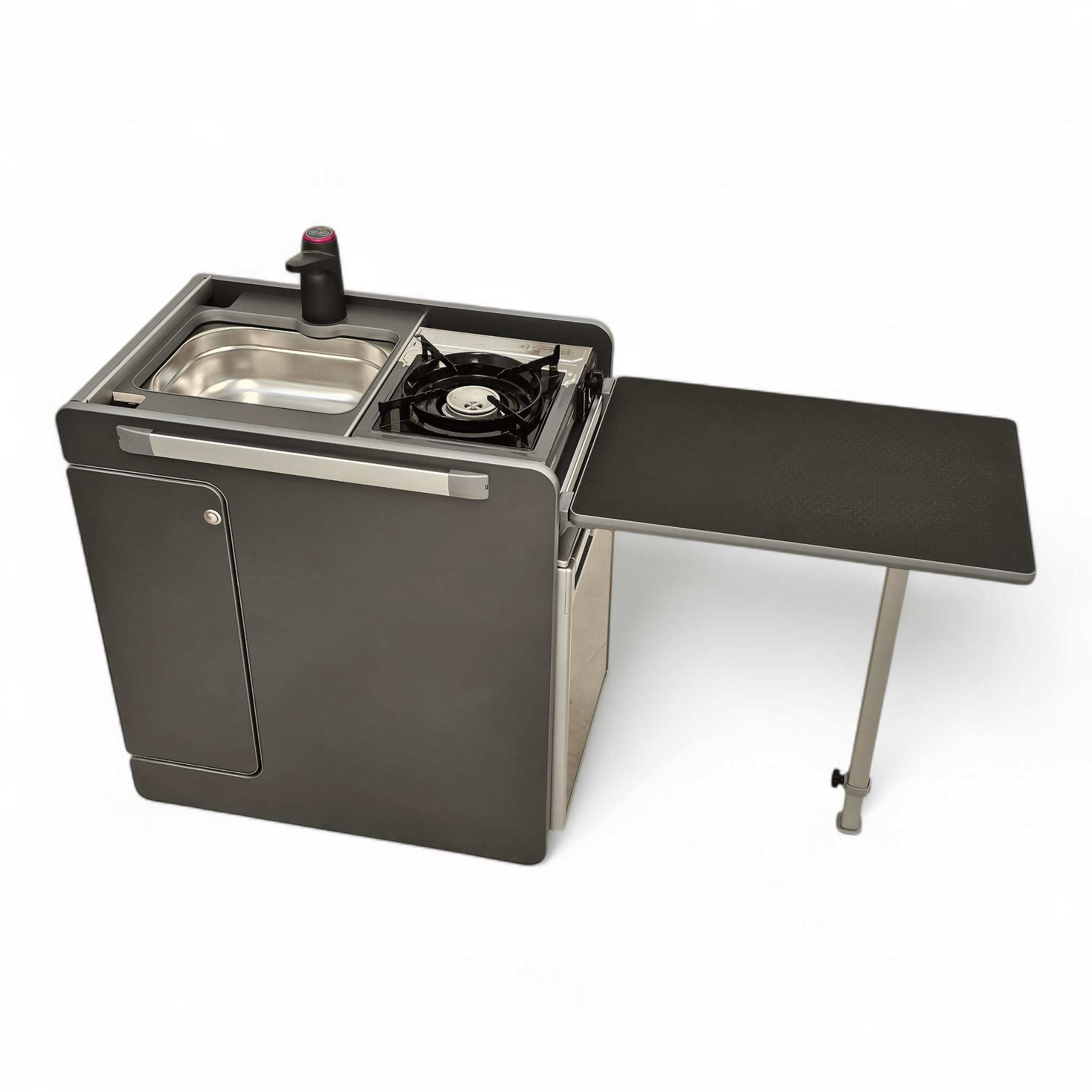 Vangear CRX - Pod 2.3 (OLD SHAPE) Campervan Pod (Fridge NOT included) Carbon Grey (fully assembled) (Copy) - Vangear - EU