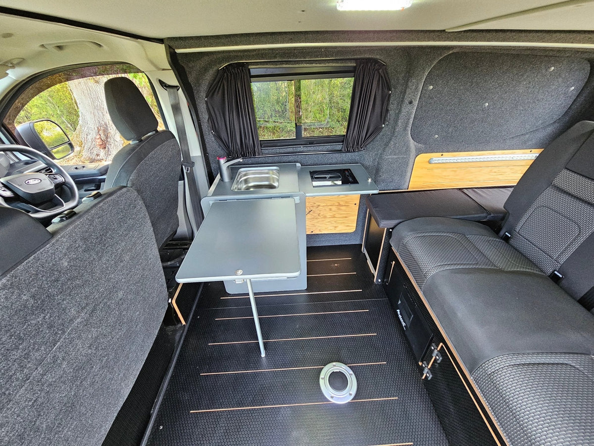 Vangear Electric Mini-Pod 3.0 Campervan Kitchen Pod- Carbon Grey or Black (Fully assembled) - Vangear-EU