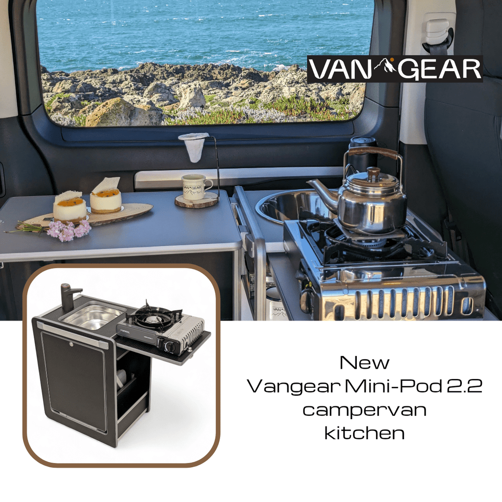 Vangear Mini - Pod 2.2 Campervan Kitchen Pod - Black - Vangear - EU