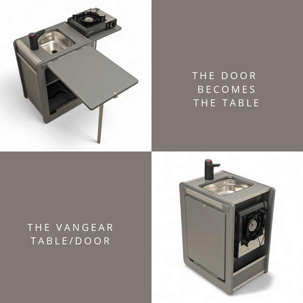 Vangear Mini - Pod 2.2 Campervan Kitchen Pod - Black - Vangear - EU