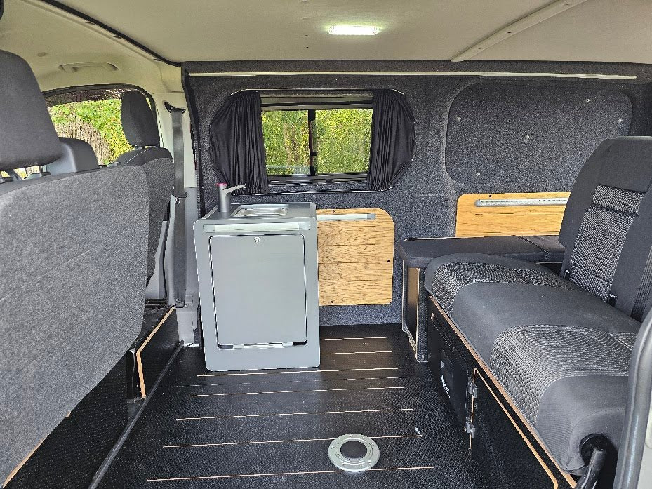 Vangear Mini-Pod 3.0 Campervan Kitchen Pod- Carbon Grey (Fully assembled) - Vangear-EU