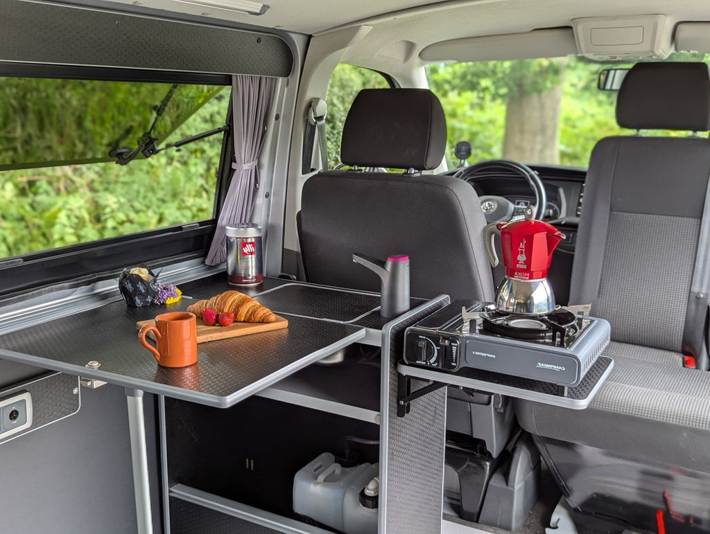 Vangear Nano - Pod 2.2 campervan kitchen - Black with Black door - Vangear - EU
