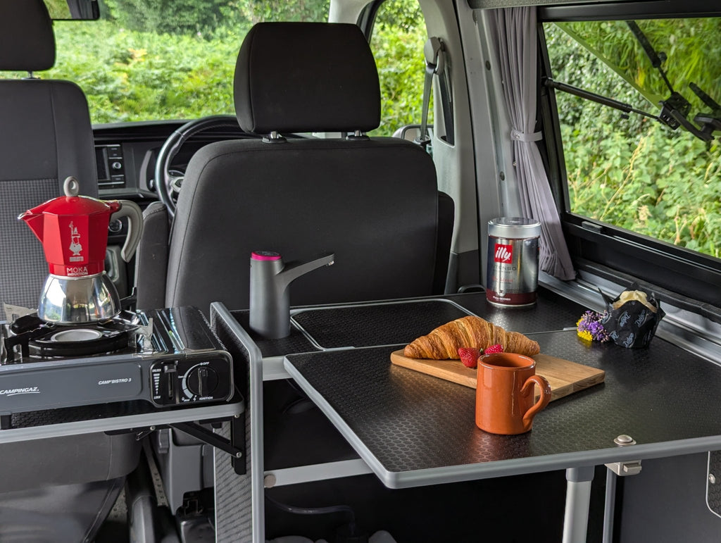 Vangear Nano - Pod 2.2 campervan kitchen - Black with Black door - Vangear - EU