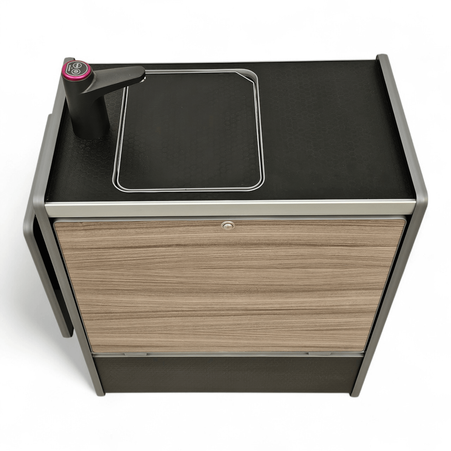 Vangear Nano - Pod NEW 3.0 campervan kitchen - Black with Driftwood door (easy self - assembly) - Vangear - EU