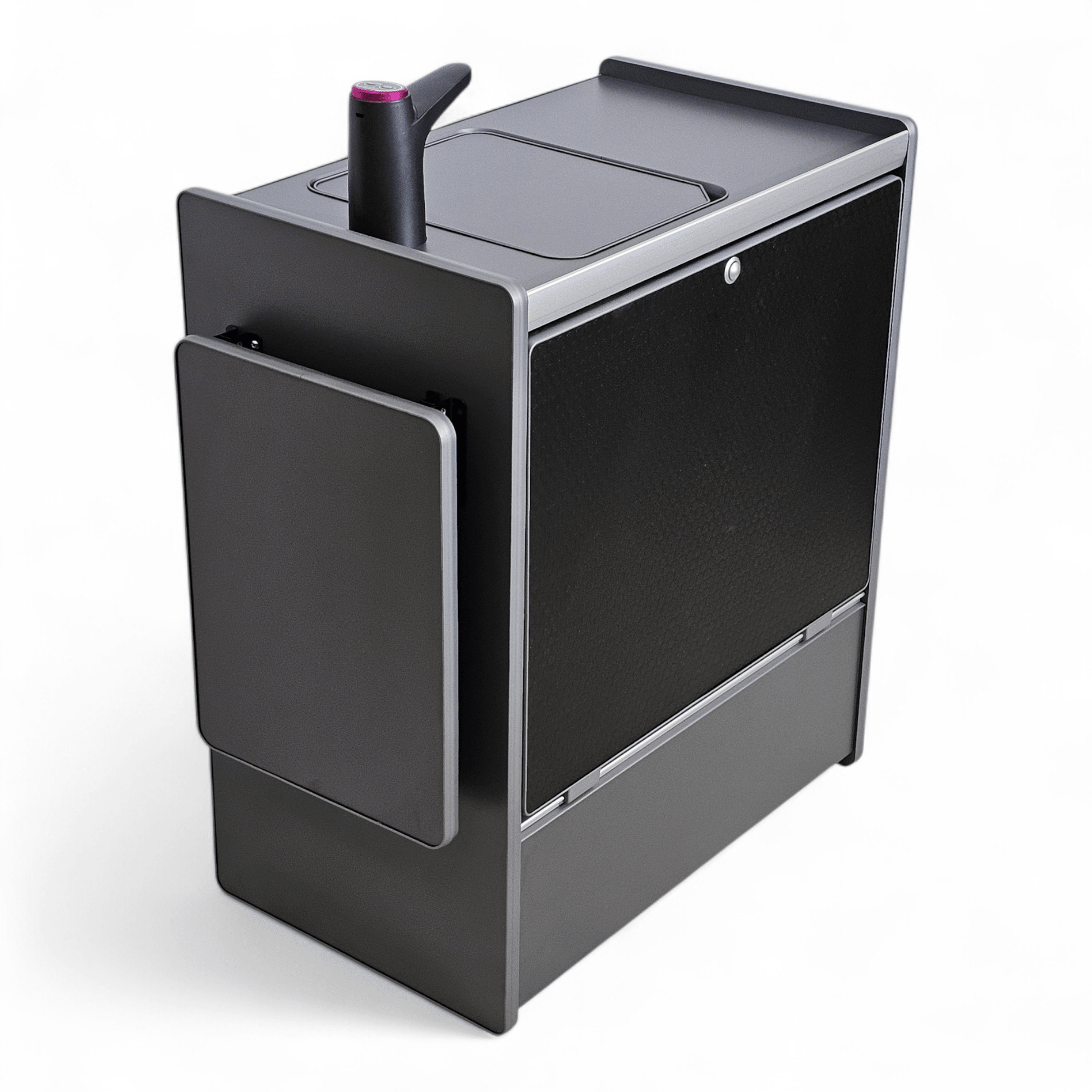 Vangear Nano - Pod NEW 3.0 campervan kitchen - Grey with Black door (easy self - assembly kit) - Vangear - EU