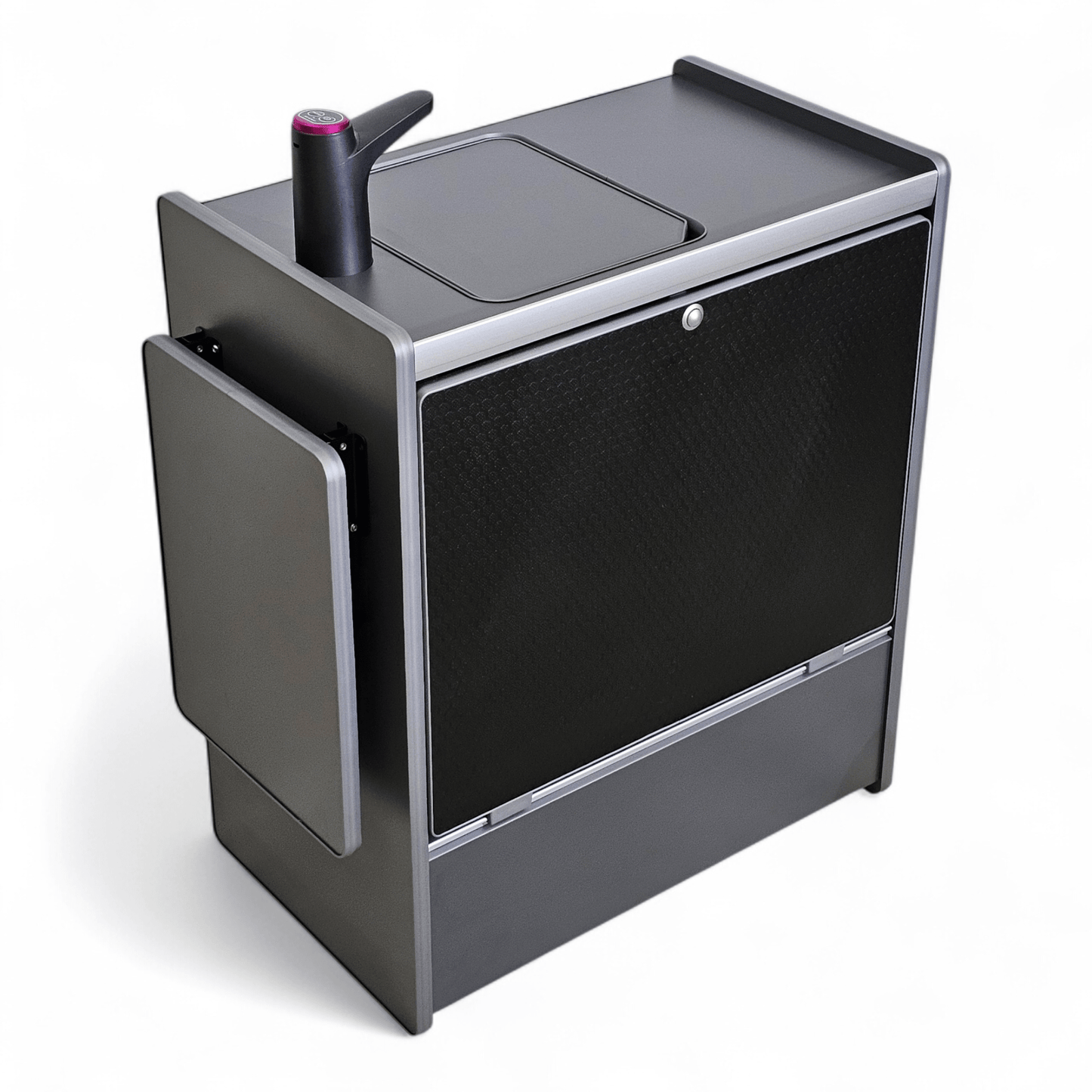 Vangear Nano - Pod NEW 3.0 campervan kitchen - Grey with Black door (easy self - assembly kit) - Vangear - EU