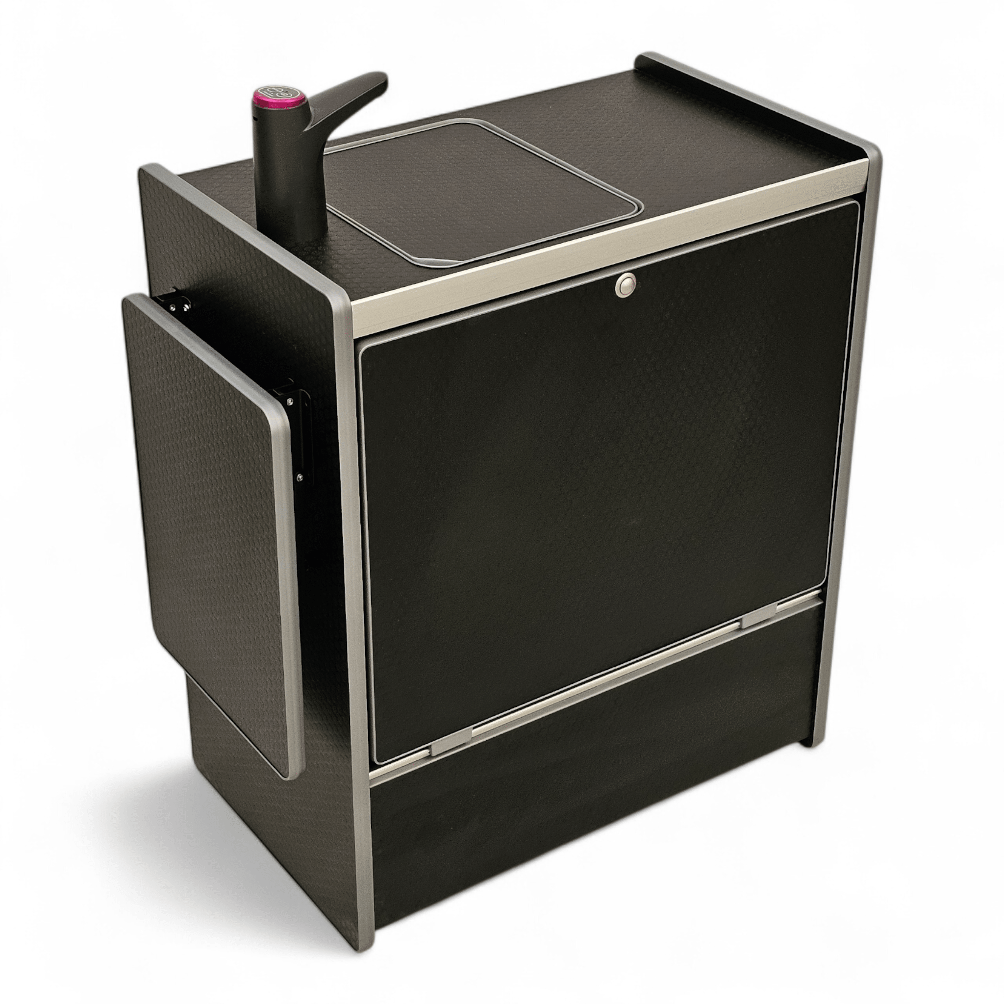 Vangear Nano - Pod NOW 3.0 campervan kitchen - Black with Black door (easy self - assembly) - Vangear - EU