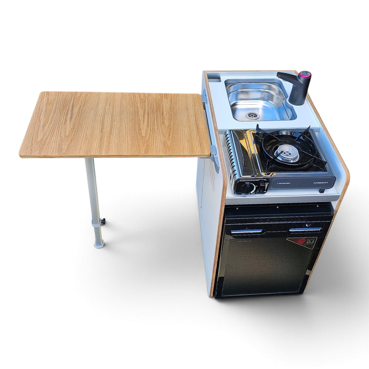Vangear Stove CRX-Pod 3.0 Campervan Pod- White with Exposed ply edge(NOT including fridge) - Vangear-EU