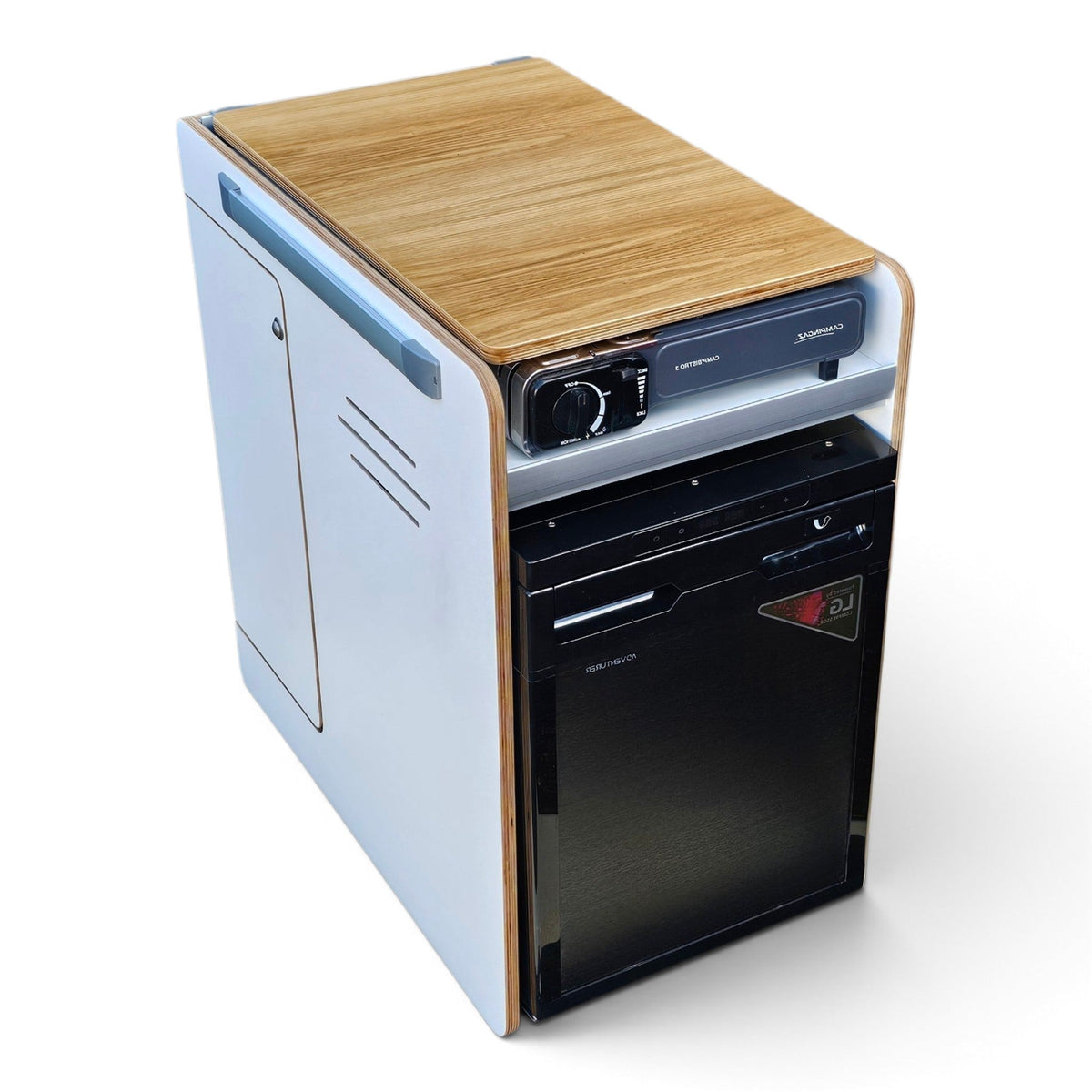 Vangear Stove CRX-Pod 3.0 Campervan Pod for CRX50 type fridges - White with Exposed ply edge(NOT including fridge) - Vangear-EU