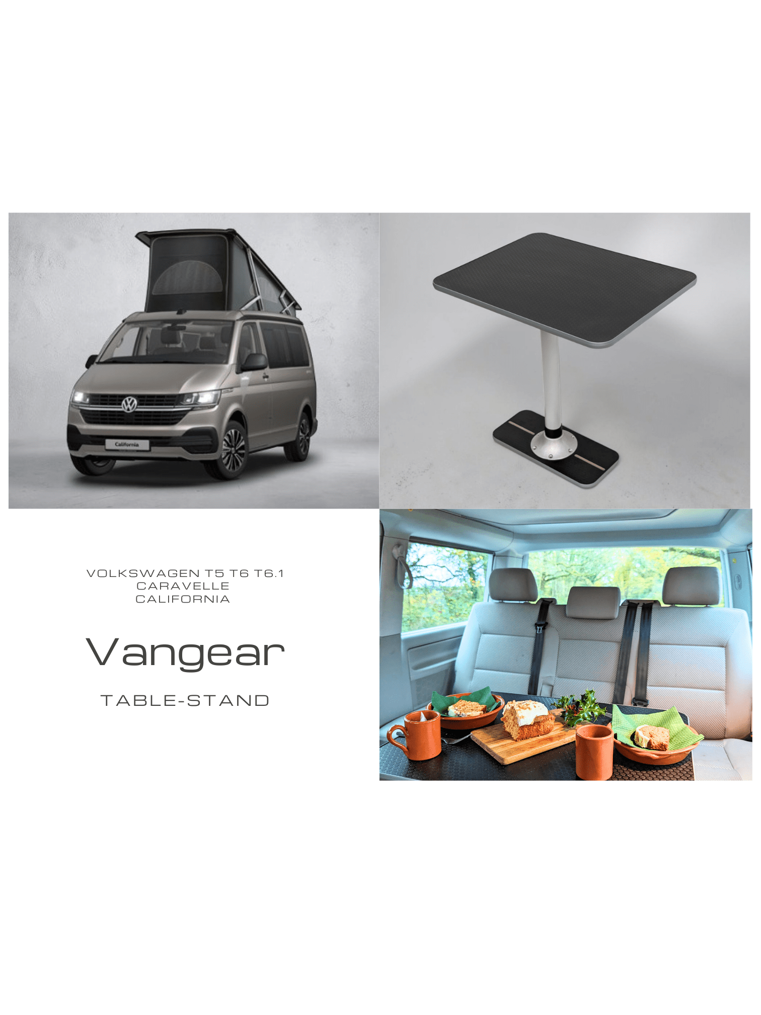 Vangear Table Stand-Volkswagen Caravelle California Beach t5 t6 t6.1 - Vangear-EU