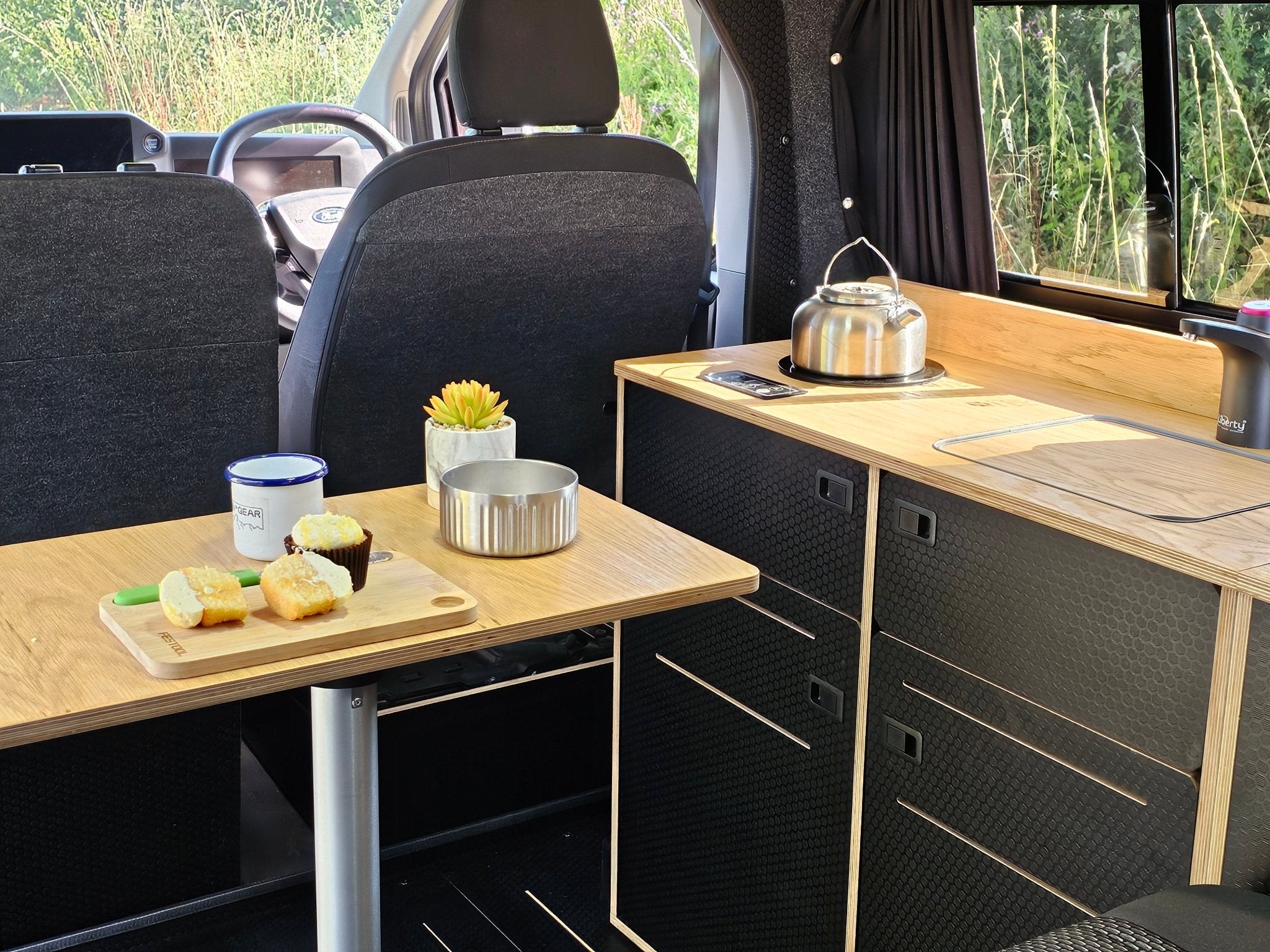 Vangear Woody-Pod - Electric version - Black with Oak top (Self assembled) - Vangear-EU