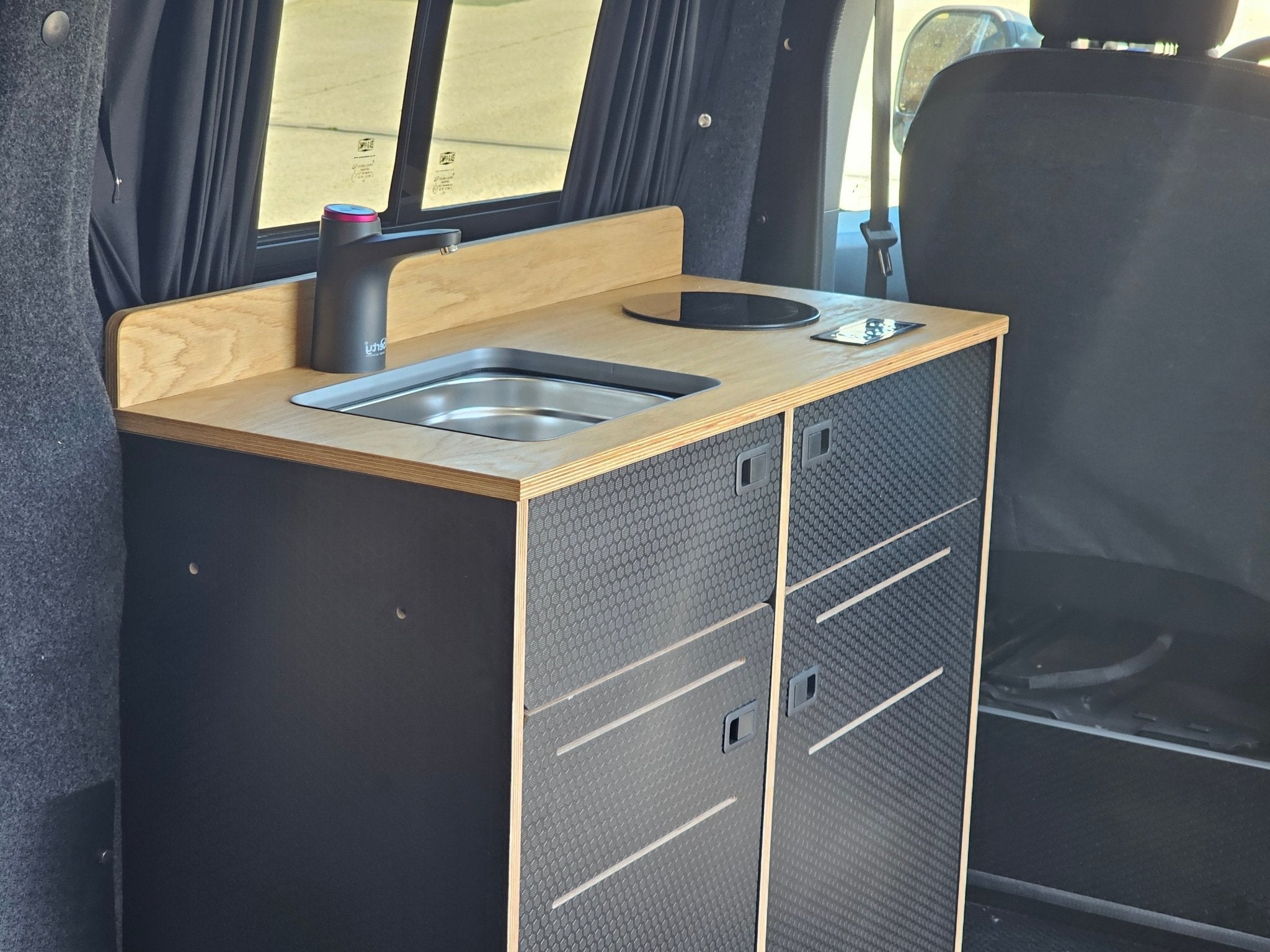 Vangear Woody-Pod - Electric version - Black with Oak top (Self assembled) - Vangear-EU