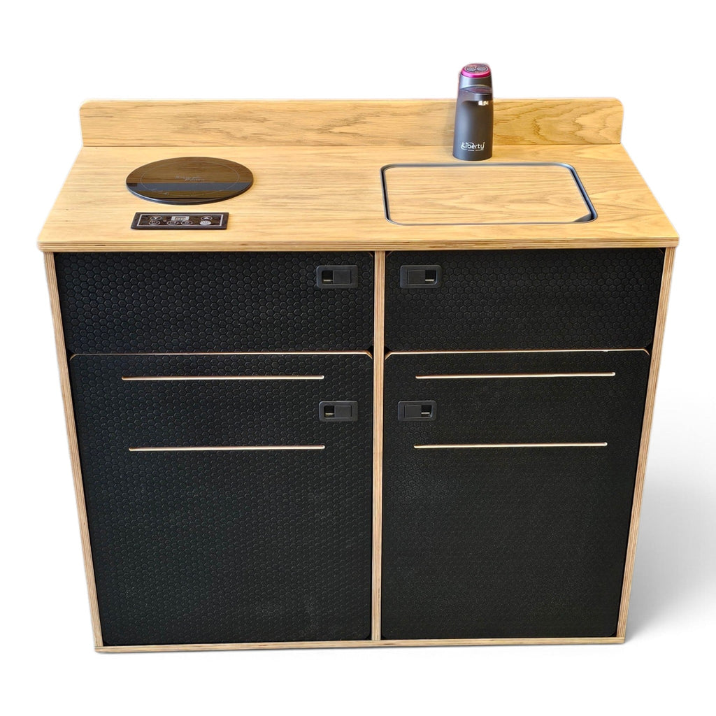 Vangear Woody-Pod - Electric version - Black with Oak top (Self assembled) - Vangear-EU