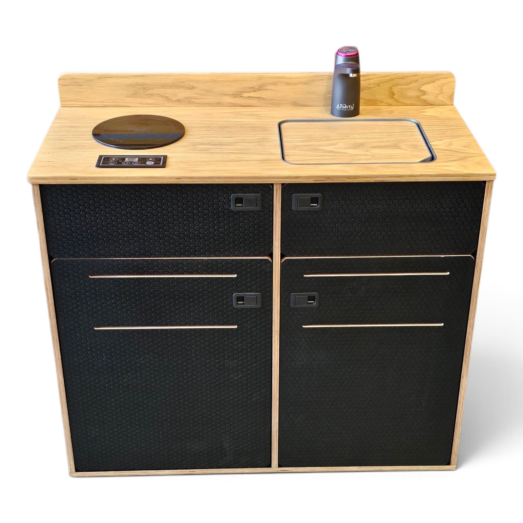 Vangear Woody-Pod - Electric version - Black with Oak top (Self assembled) - Vangear-EU