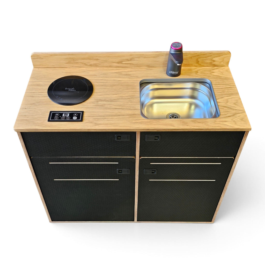 Vangear Woody-Pod - Electric version - Black with Oak top (Self assembled) - Vangear-EU