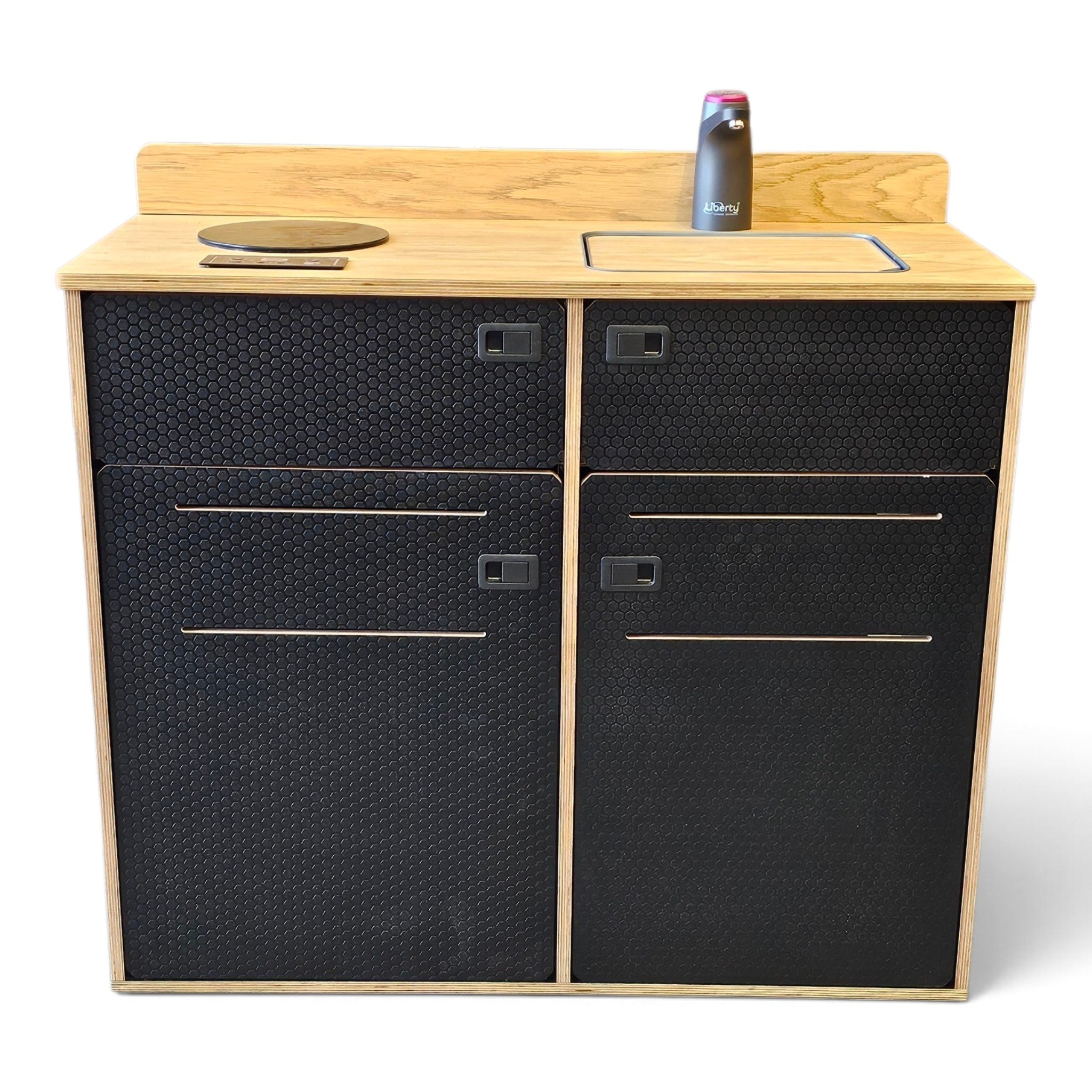 Vangear Woody-Pod - Electric version - Black with Oak top (Self assembled) - Vangear-EU