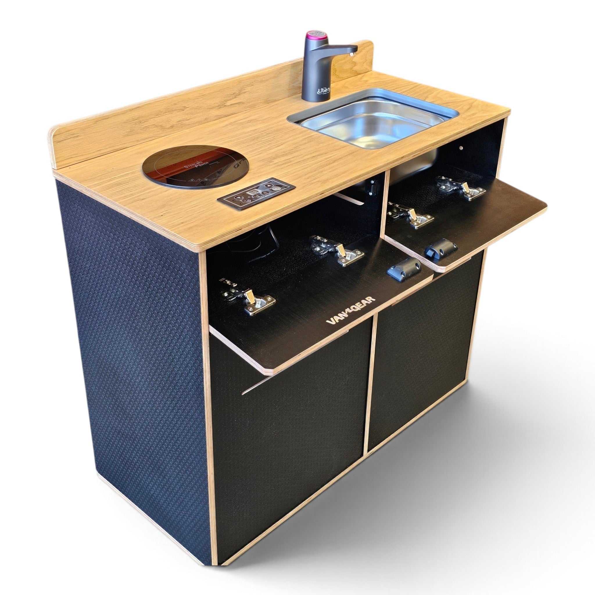 Vangear Woody-Pod - Electric version - Black with Oak top (Self assembled) - Vangear-EU