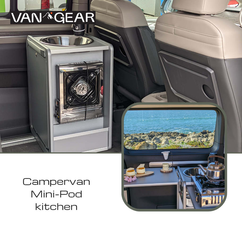 NEW Vangear Mini - Pod 2.2 Campervan Kitchen Pod - NEW Carbon Grey - Vangear - EU