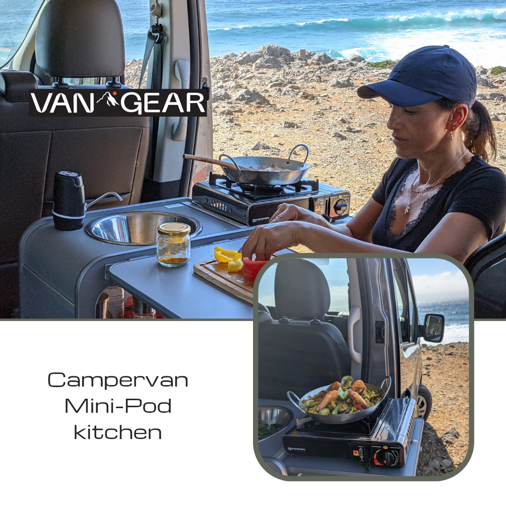 NEW Vangear Mini - Pod 2.2 Campervan Kitchen Pod - NEW Carbon Grey - Vangear - EU