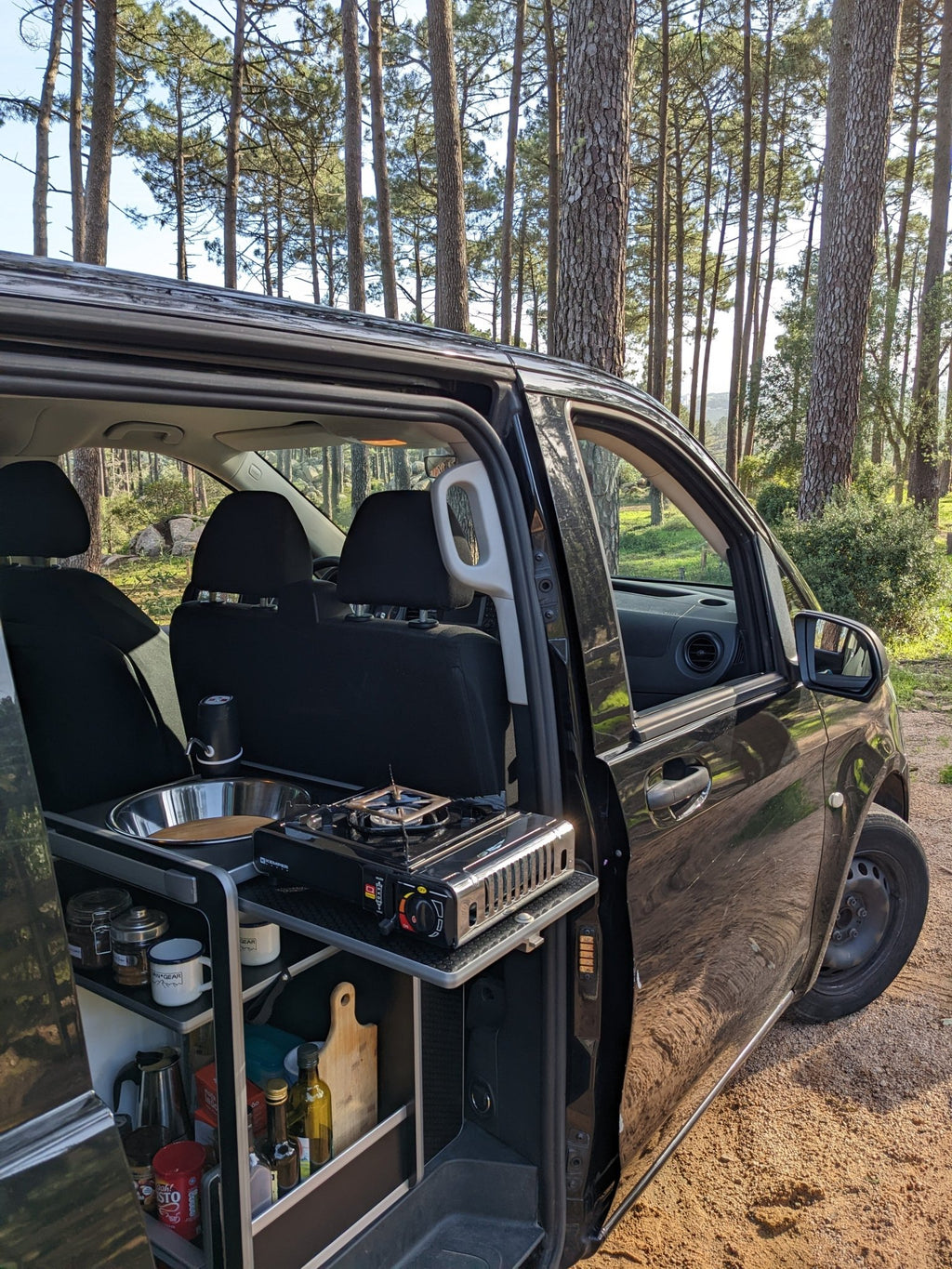 Vangear Mini-Pod Campervan Kitchen Pod-Black - Vangear-EU